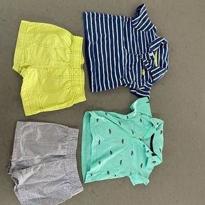 Baby Carters Polo and Shorts Set